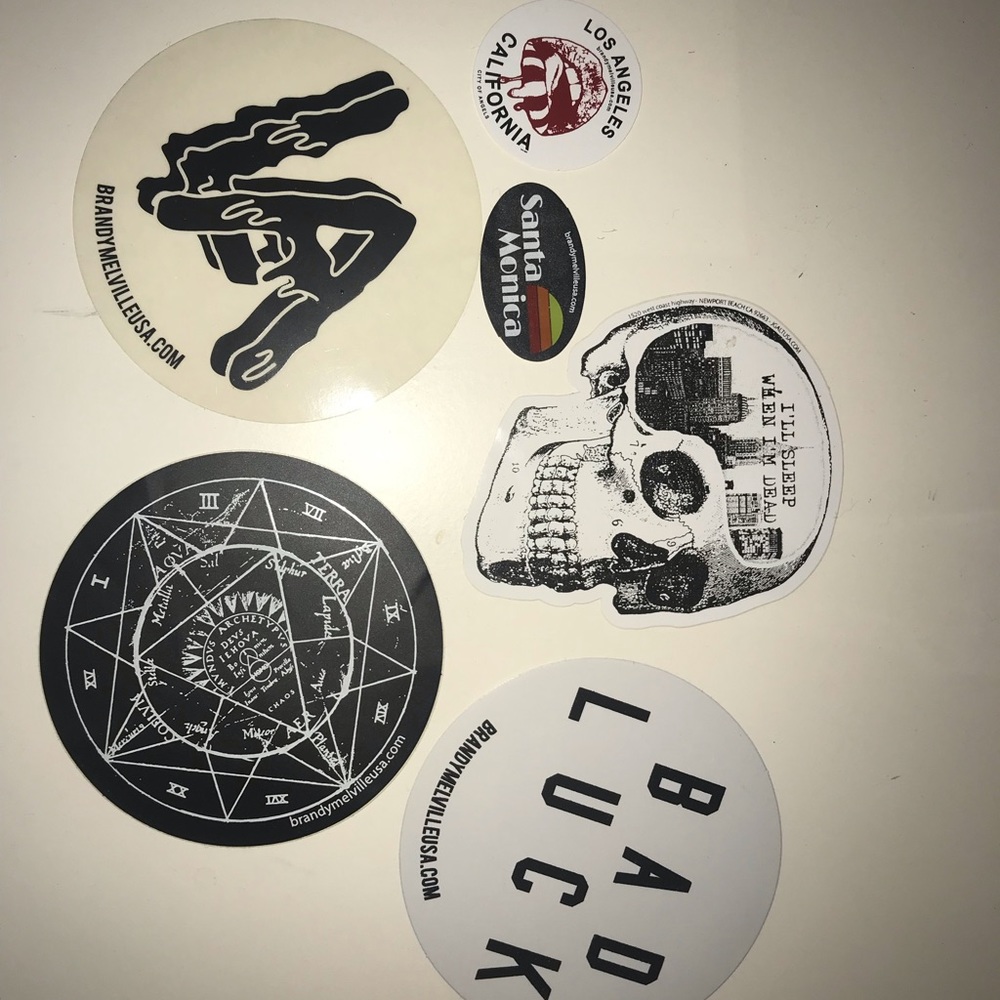 6 Brandy Melville Stickers